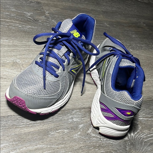 New Balance 450v3 Gray and Purple Running Shoes - Picture 4 of 13